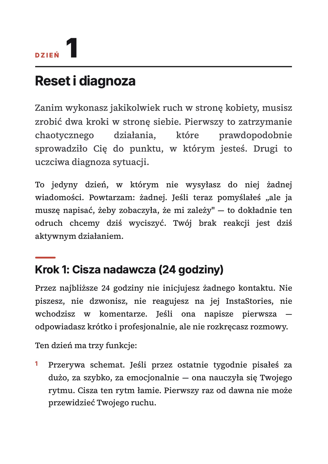 Strona: Dzień 1: reset i diagnoza