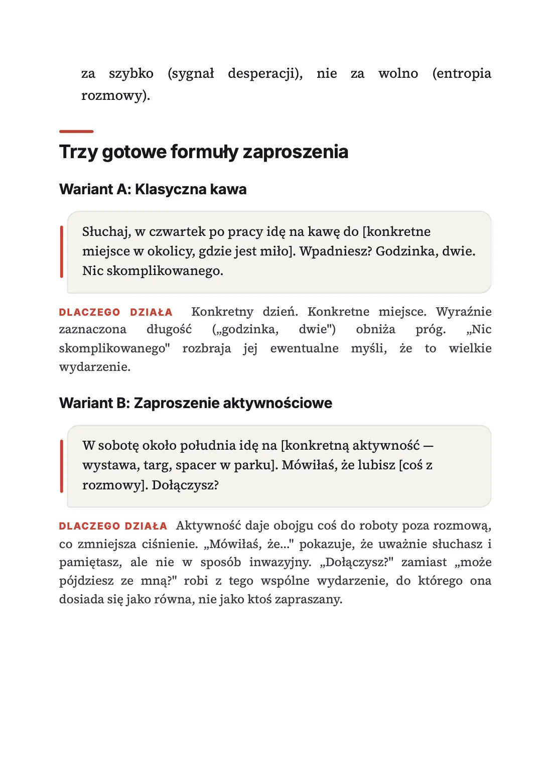 Strona: Dzień 5: gotowe formuły zaproszenia